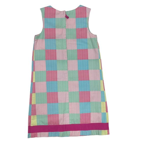 Vineyard Vines Patchwork Whale Print Sleeveless Dress Girl's 10 - Picture 6 of 6